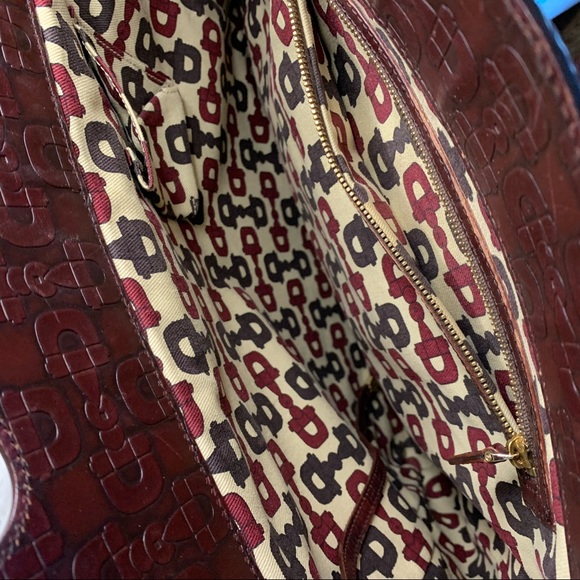 Authentic Gucci brown suede and leather handbag - Picture 6 of 6